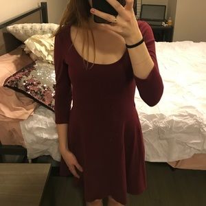 Maroon Casual Dress